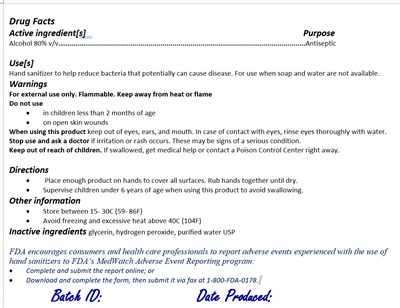 Back Label50ml (Ccd Back Label50ml)